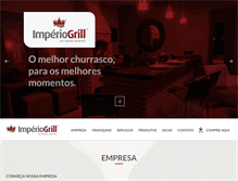 Tablet Screenshot of imperiogrill.com.br